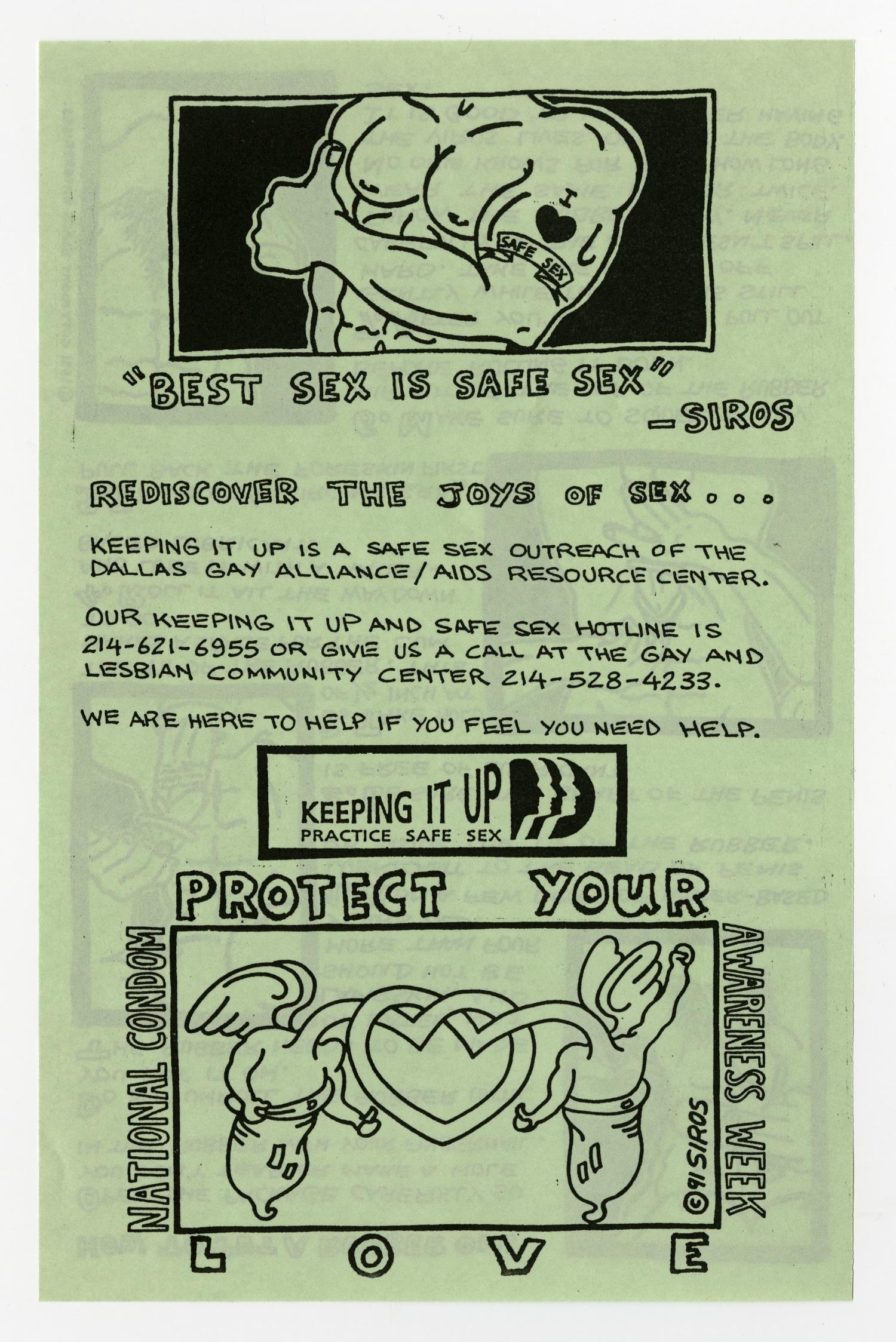 [Flyer Best Sex is Safe Sex] UNT Digital Library