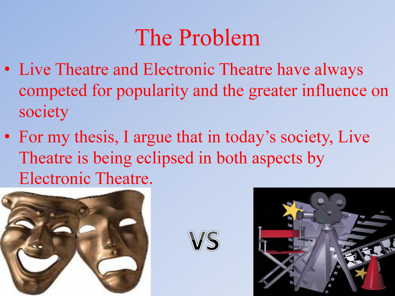 The Decline in Popularity and Social Influence of Live Theatre in