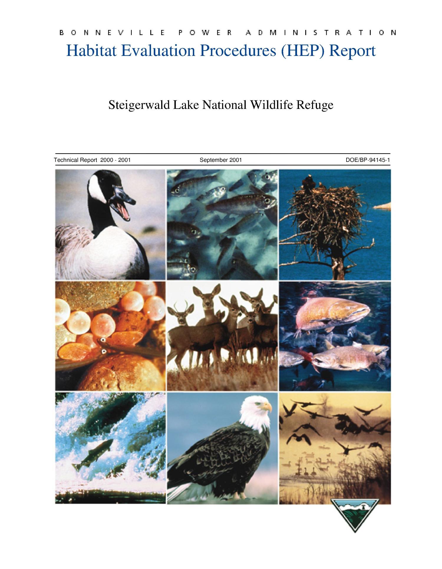 Columbia River Wildlife Habitat Evaluation Procedures Report For The