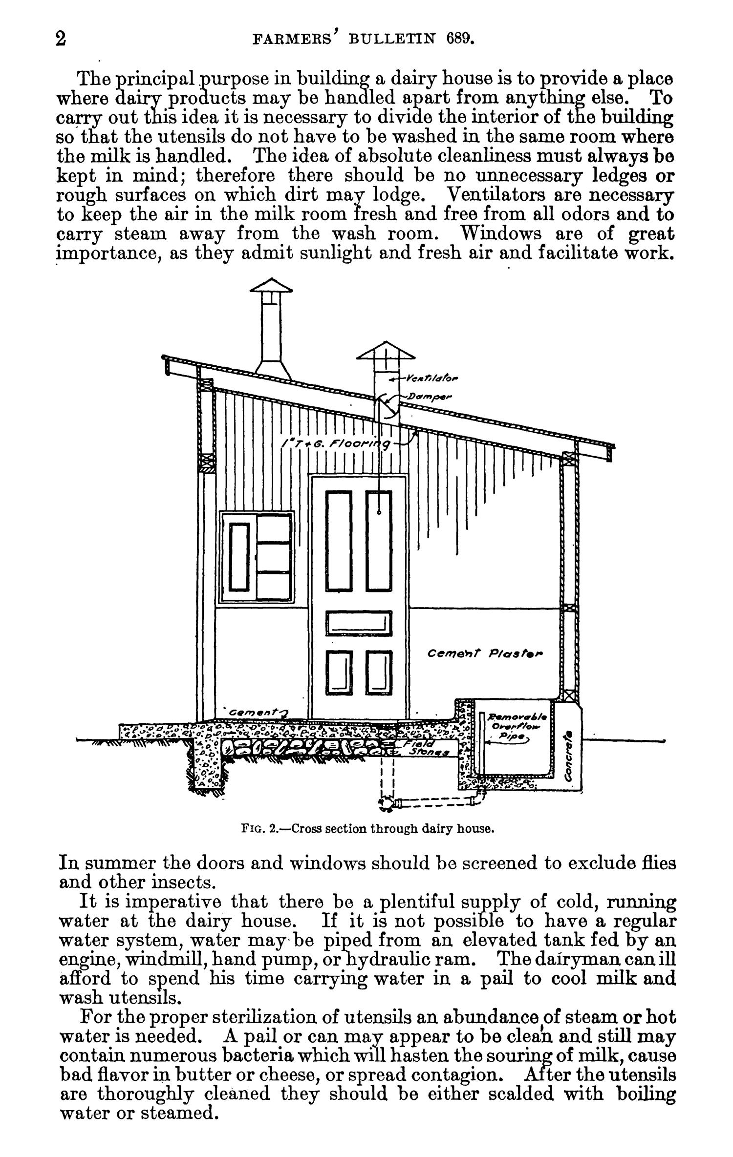 A Plan for a Small Dairy House Page 2 UNT Digital Library