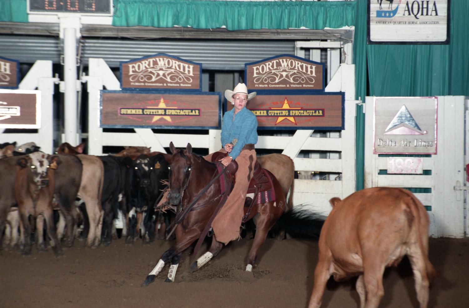Cutting Horse Competition Image 1997_D130_23 UNT Digital Library