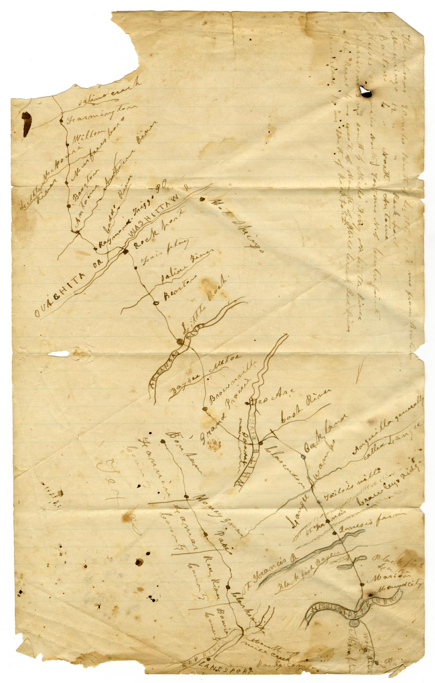 Texas Arkansas Border Map Map Of The Texas-Arkansas Border] - Unt Digital Library