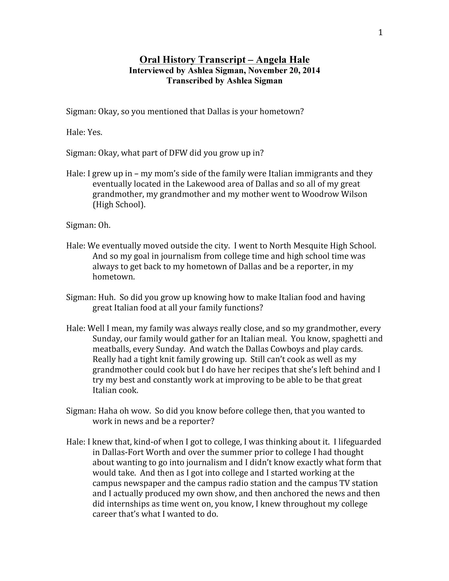 Oral History Example