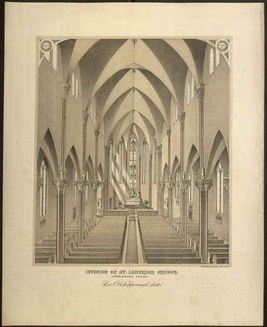 Villanova Digital Library Interior of St. Lawrence Church, Harrisburg, Pennsylvania