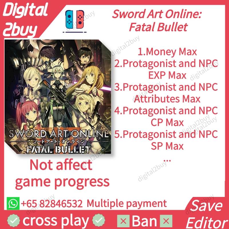 Sword Art Online Fatal Bullet Save Editor SAOFB Save Modding SAO Fatal