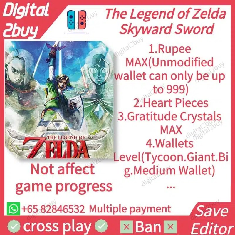 The Legend of Zelda Skyward Sword Save Editor TLOZSS Save Modding Save Editor Digital2buy