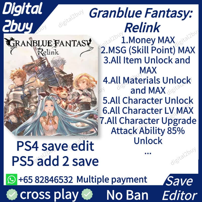 Granblue Fantasy Relink Save Editor GFRelink Cheats Mods GF Relink Save