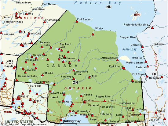 Map Of Indian Reserves In Ontario Connectivity – Aboriginal Communities – Ontario : Zone On2N: Aboriginal Canada Portal