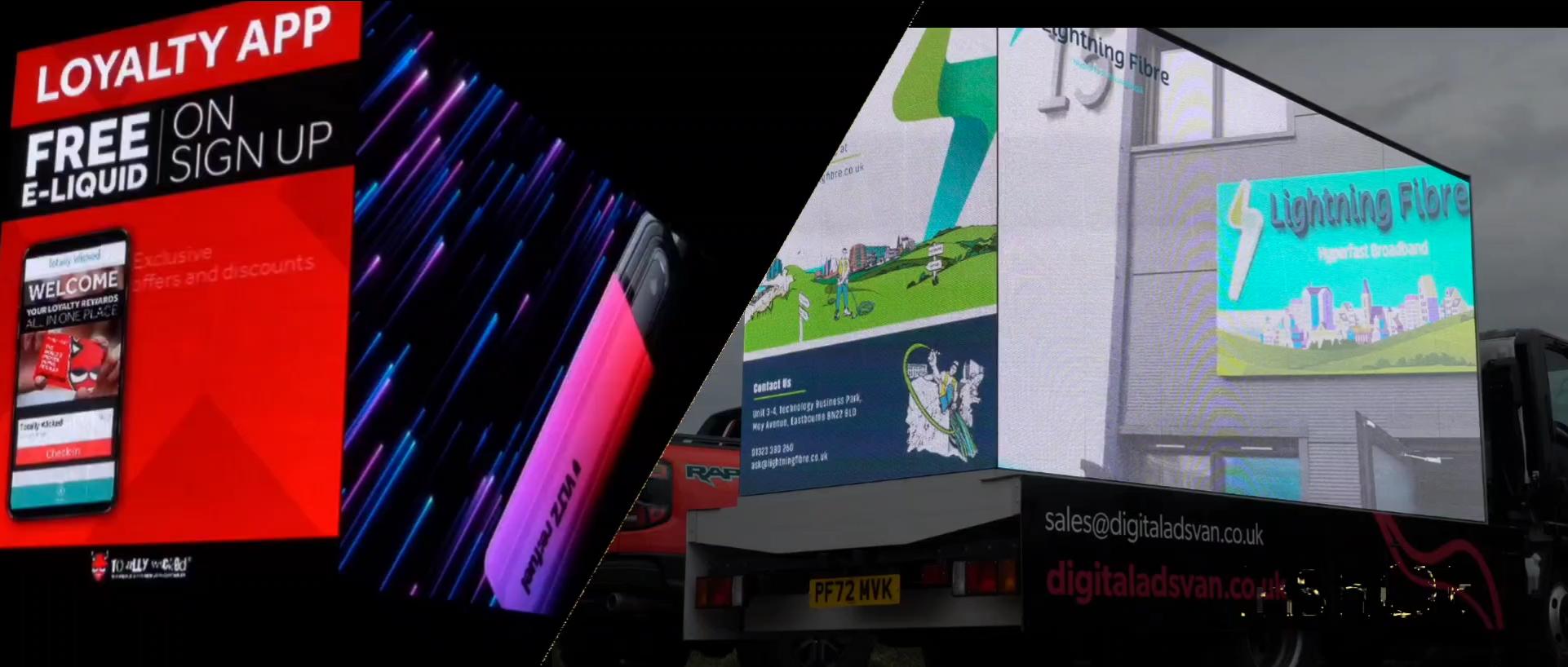 Digital Advertising Van Out of Home Advertising