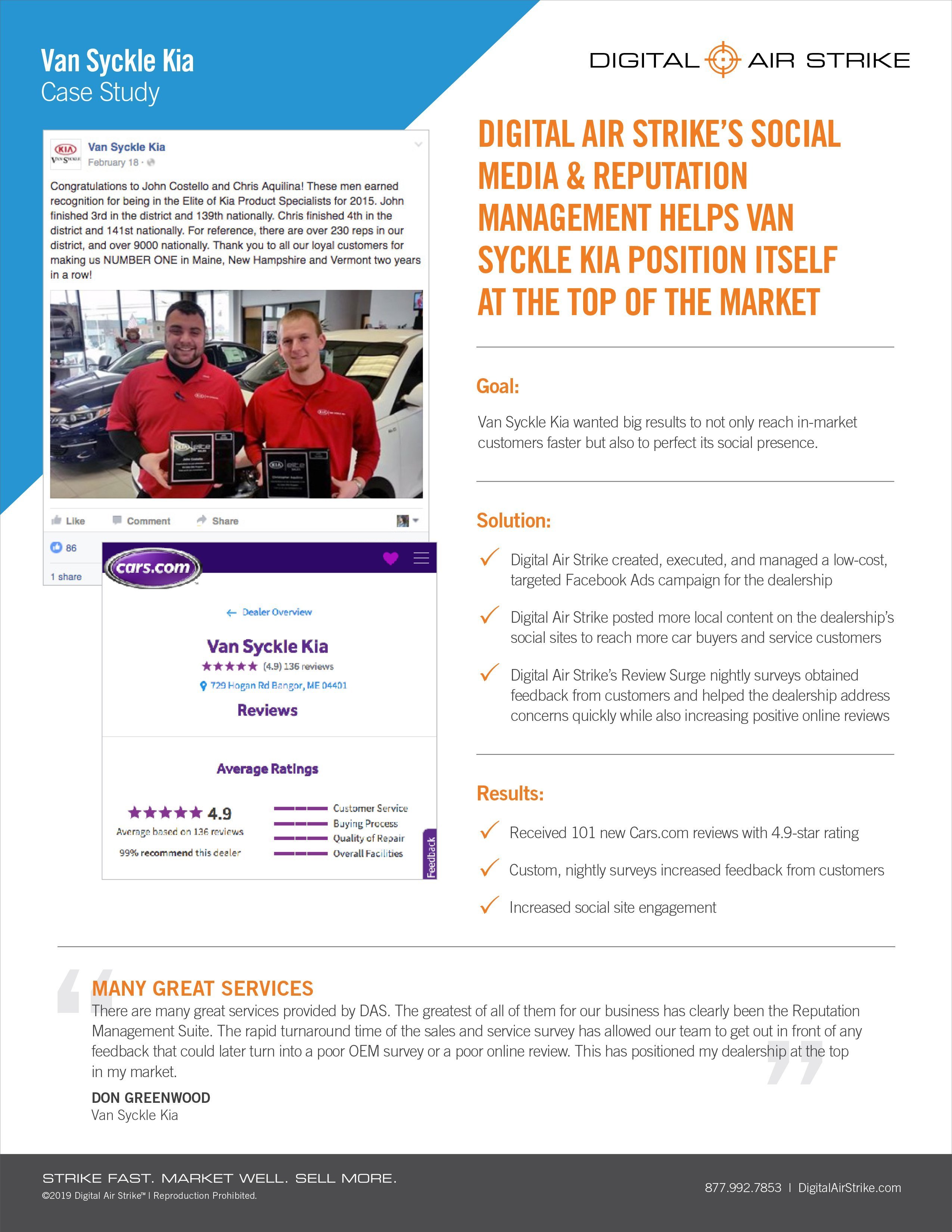 Case Study Van Syckle Kia Digital Air Strike
