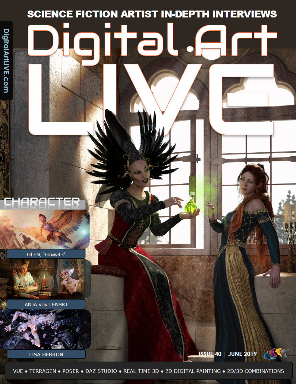 Read Issue 40 Of Digital Art Live Expressing Character Digital Art Live