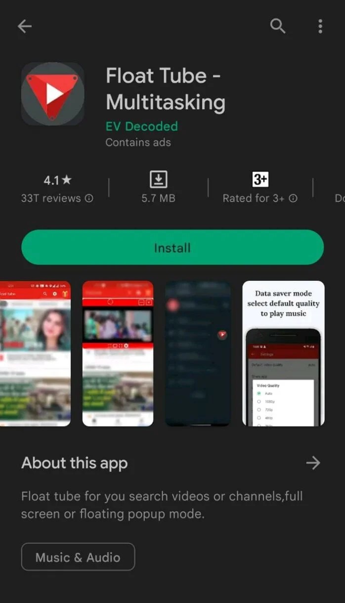 How to Enable YouTube Floating Window to use Youtube Picture in Picture