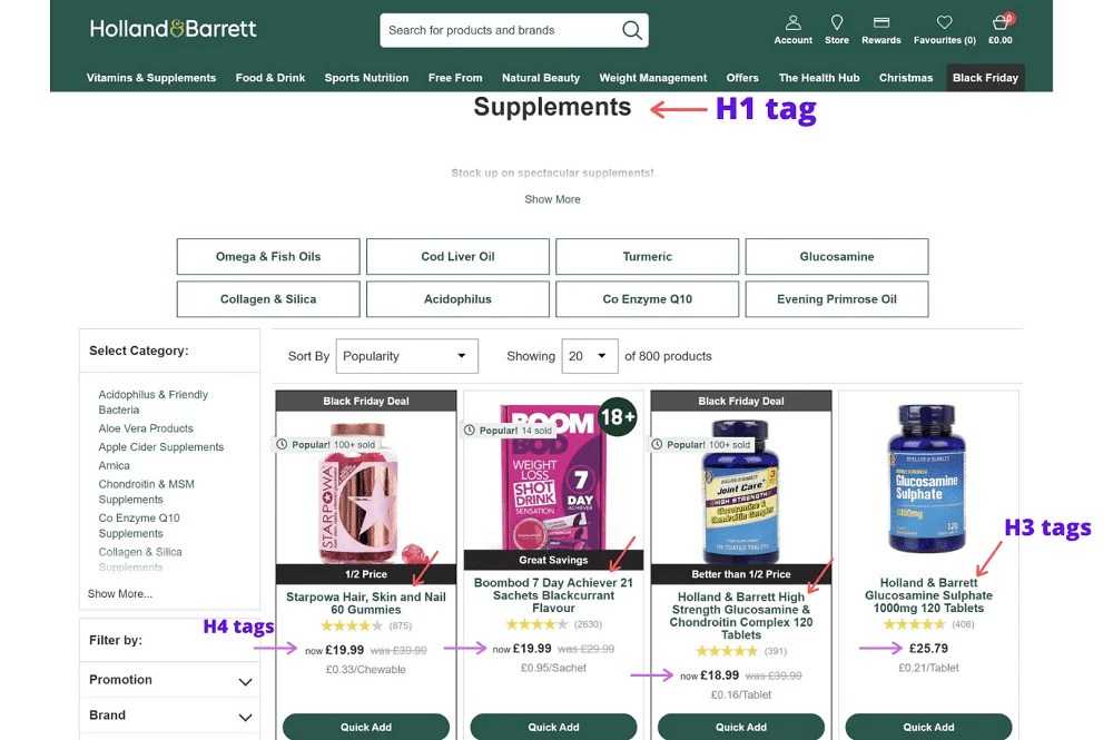 Detailed Guide To Optimising Header Tags For Your Store