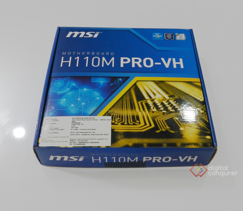 MSI H110M PRO VH Motherboard Review Digital Conqueror