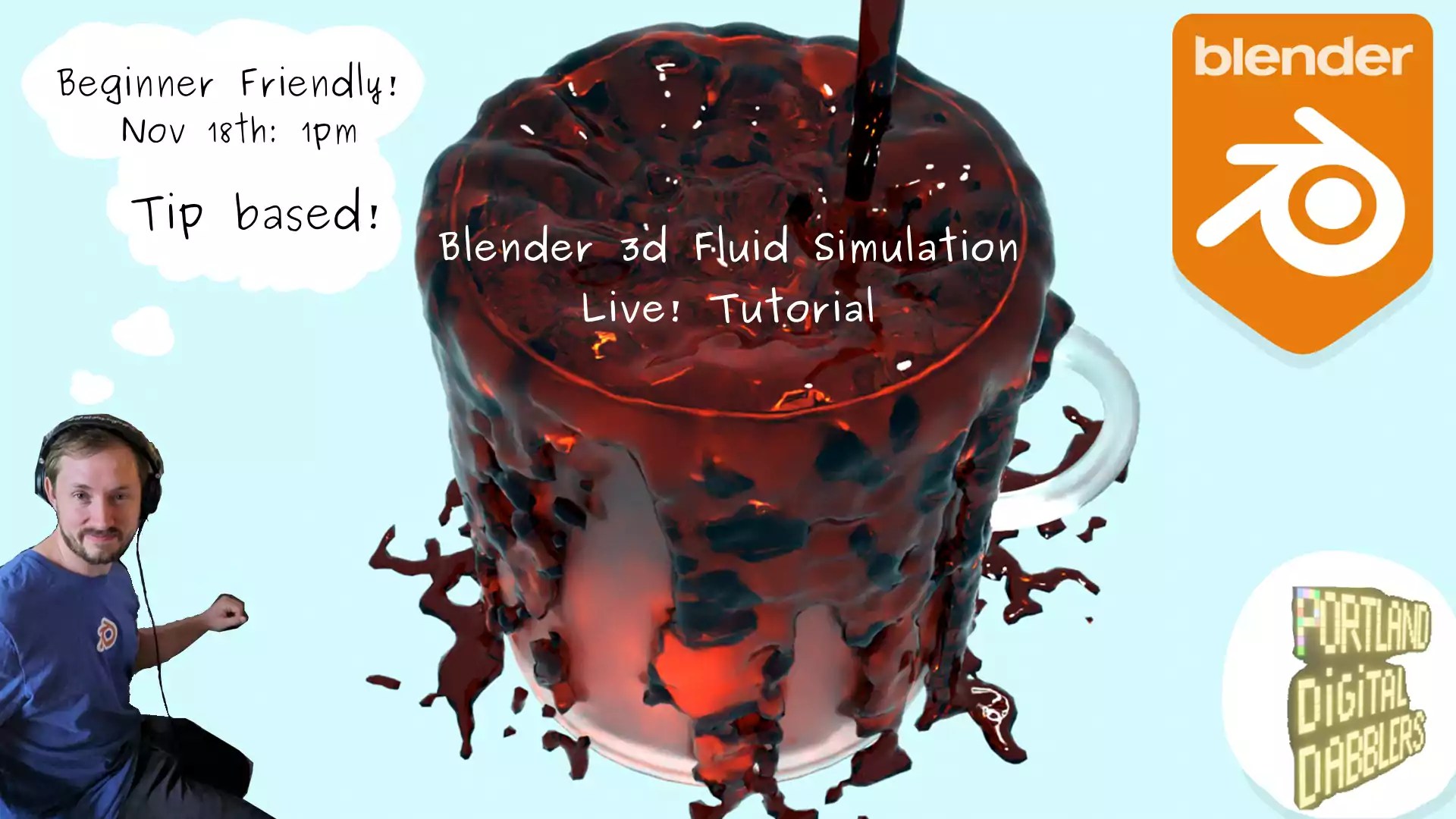 Blender 3d Fluid Simulations Introductory Class Digital Dabblers