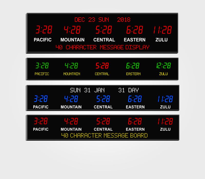 World Multi Time Zone Clock Archives Digital Display Systems