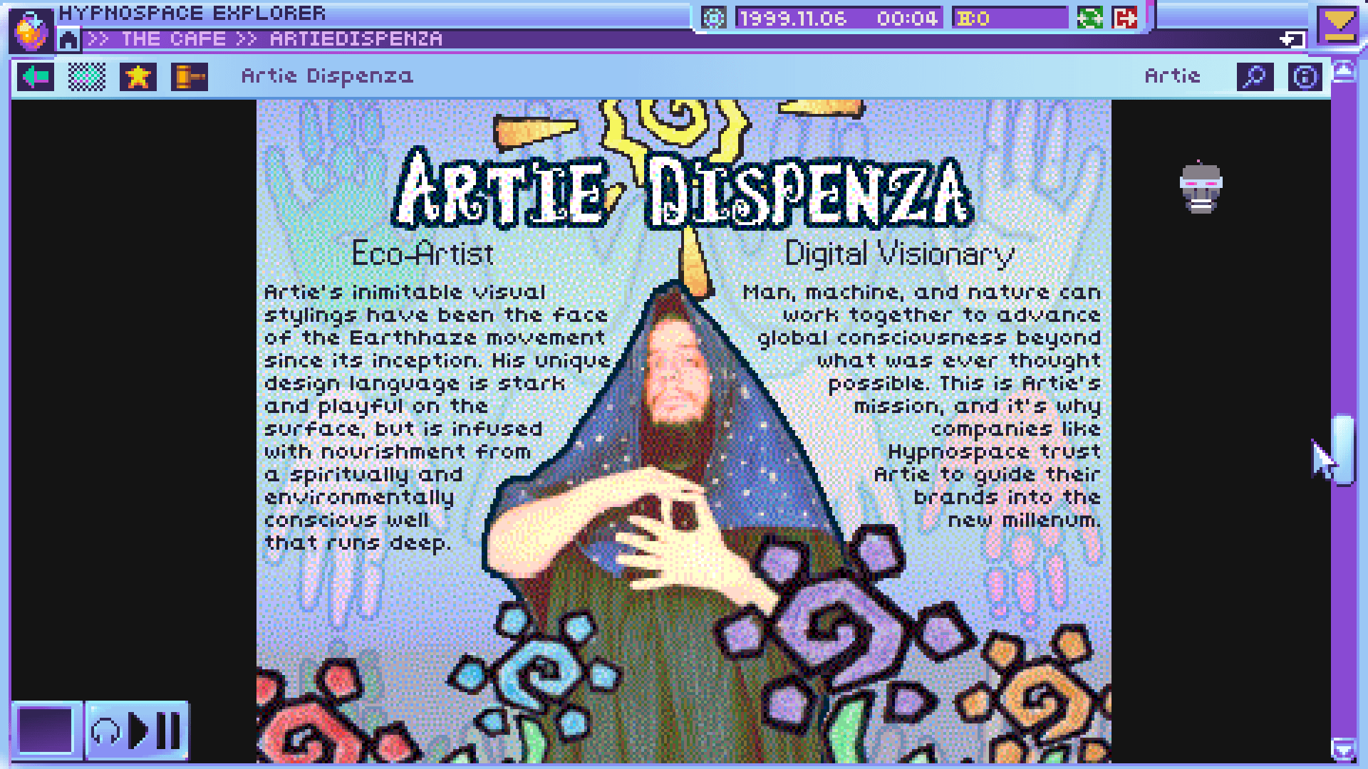 Hypnospace Outlaw Digital Dozen Breakthroughs in Storytelling awards