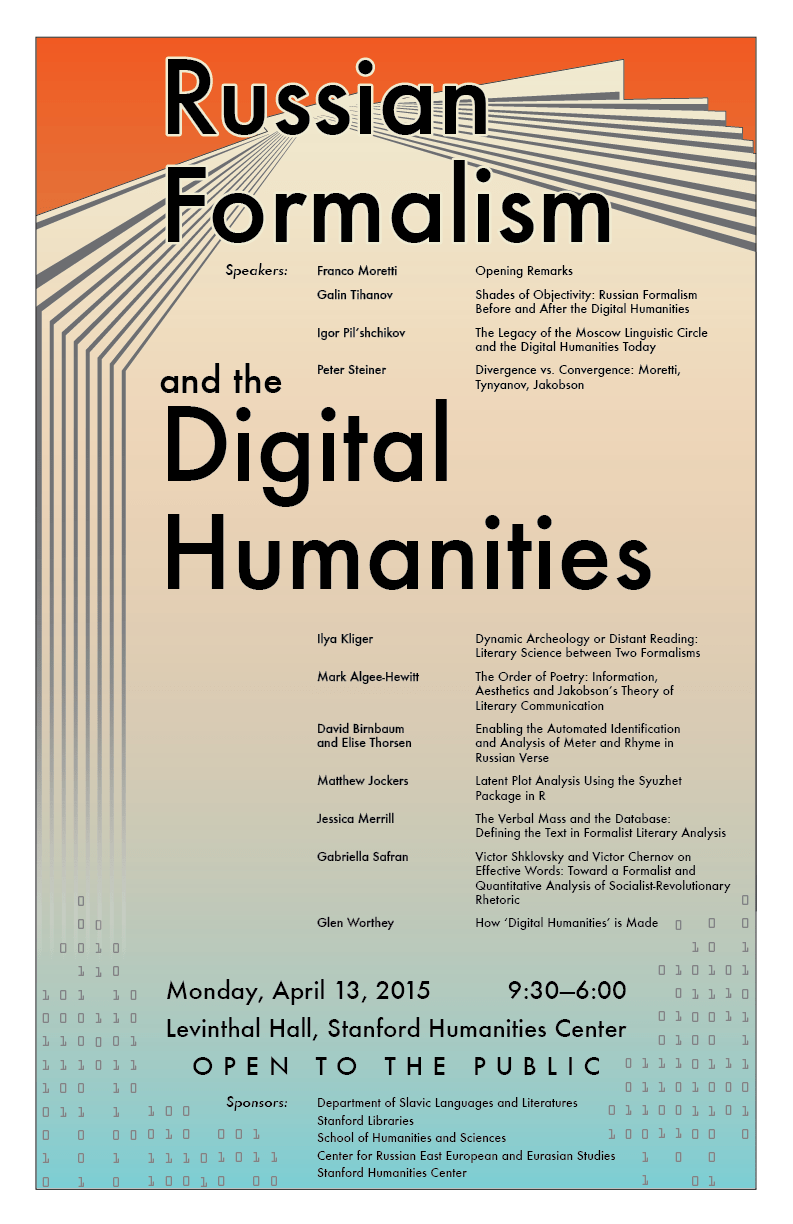 Russian Formalism & the Digital Humanities Digital Humanities Stanford
