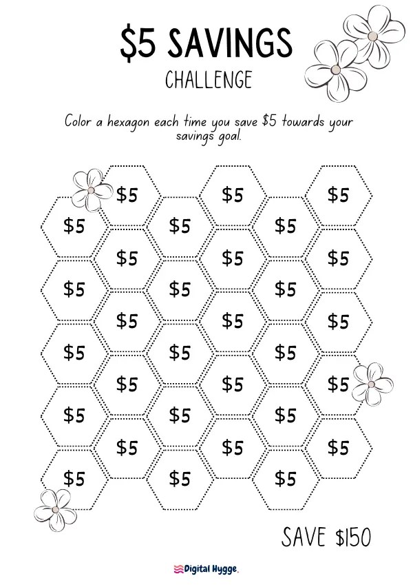 40 Savings Tracker Printables 40 Savings Tracker Printables