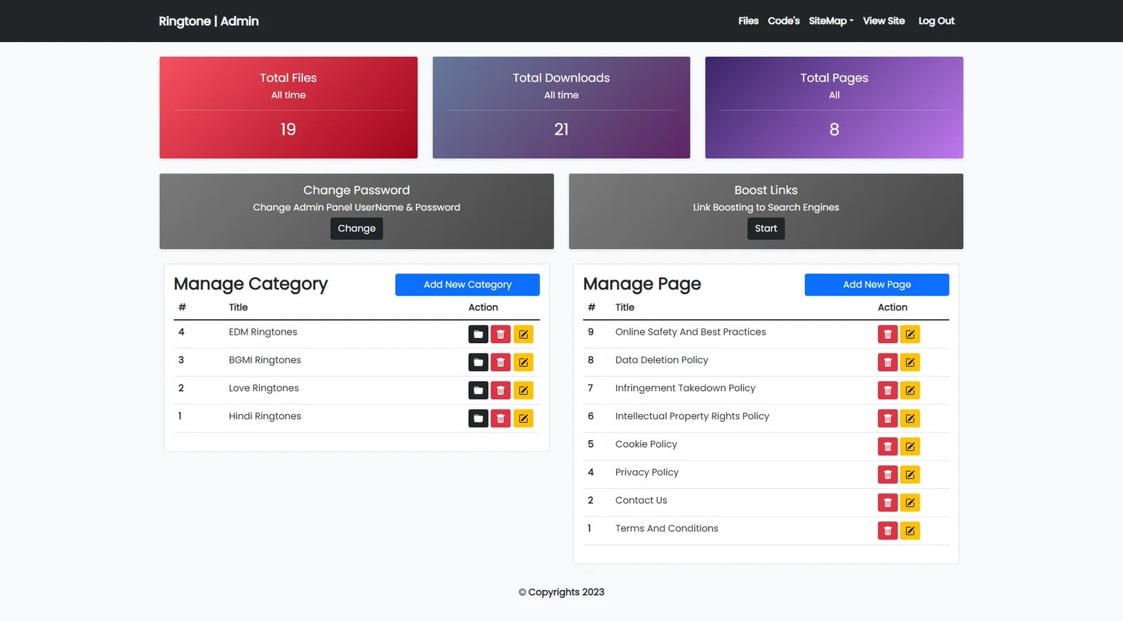 Ringtone PHP Script Digitalkart.Co.In