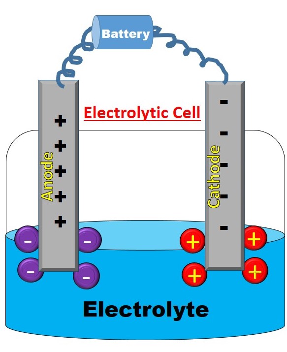 Electrolysis of molten NaCl via Electrolytic cell Electrochemistry