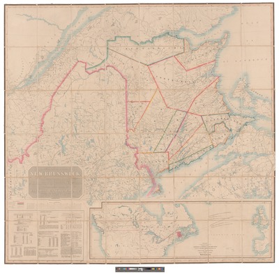 "Map of the British Province of New Brunswick 1859" by John Wilkinson