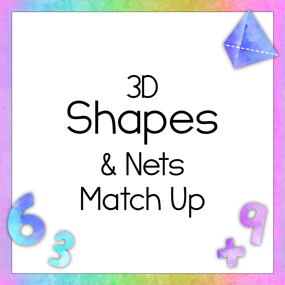 Matching 3D Shapes & Their Nets Digital Math Games