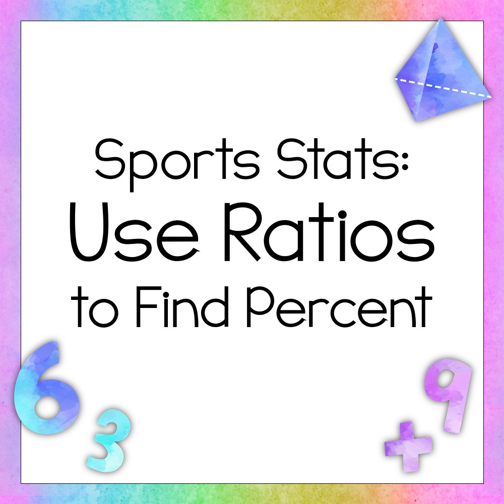 Sports Stats Find Percentages Digital Math Games