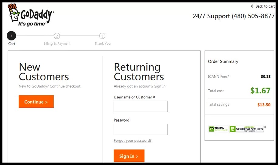 GoDaddy Domain Coupon Code March 2019 0.99