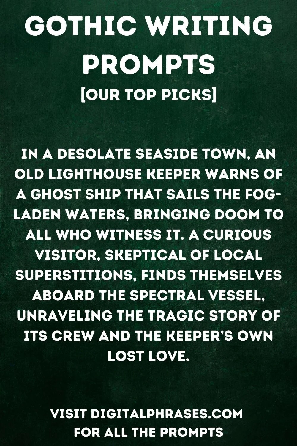 36 Gothic Writing Prompts and Story Ideas