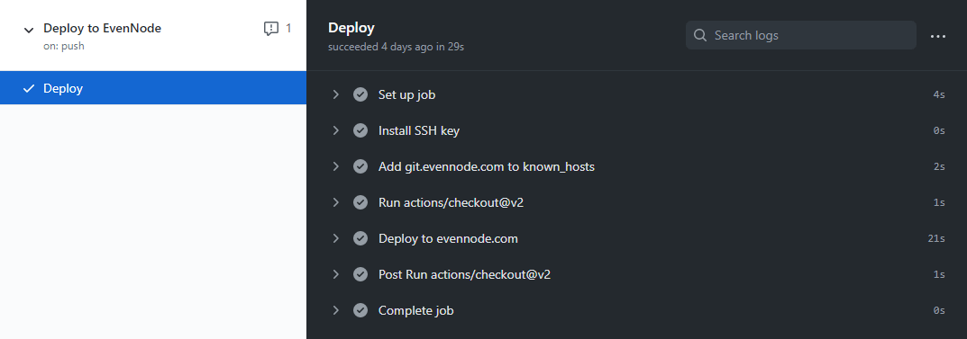 Deploy using GitHub Actions