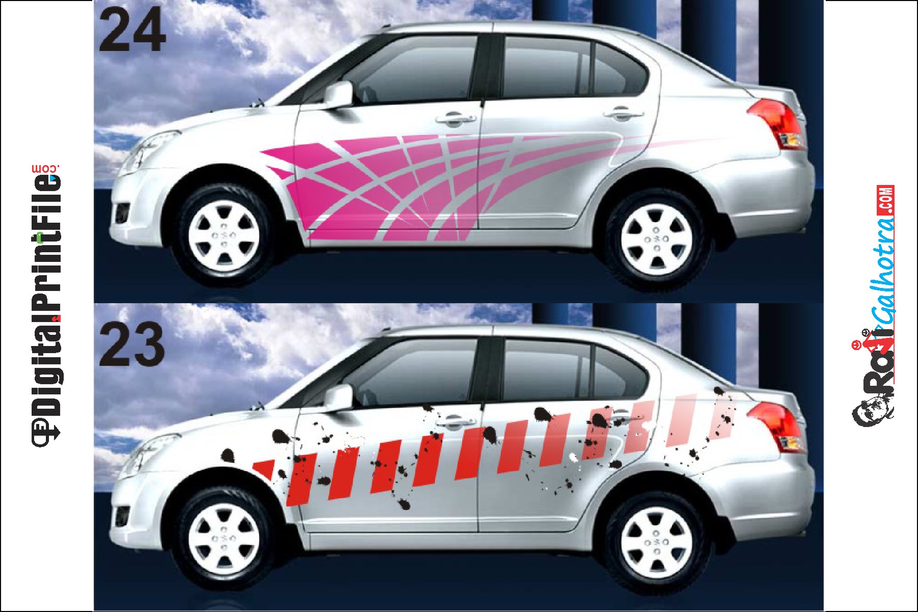 Vehicle Customized Full Body Graphics Designing - Digital Print File