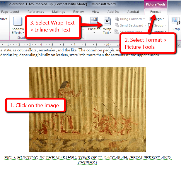 Word markup format image Digital Publishing 101