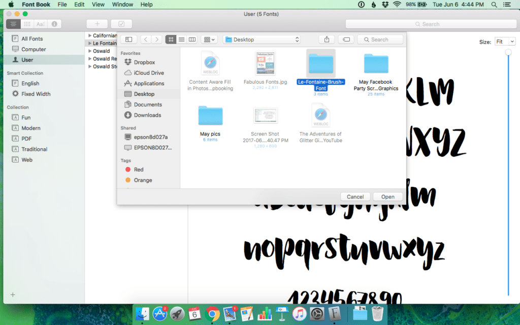 How to Install Fonts on Mac OS Digital Scrapbooking HQ