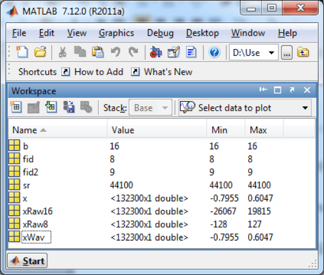 5.3.1 Reading and Writing Audio Files in MATLAB Digital Sound & Music