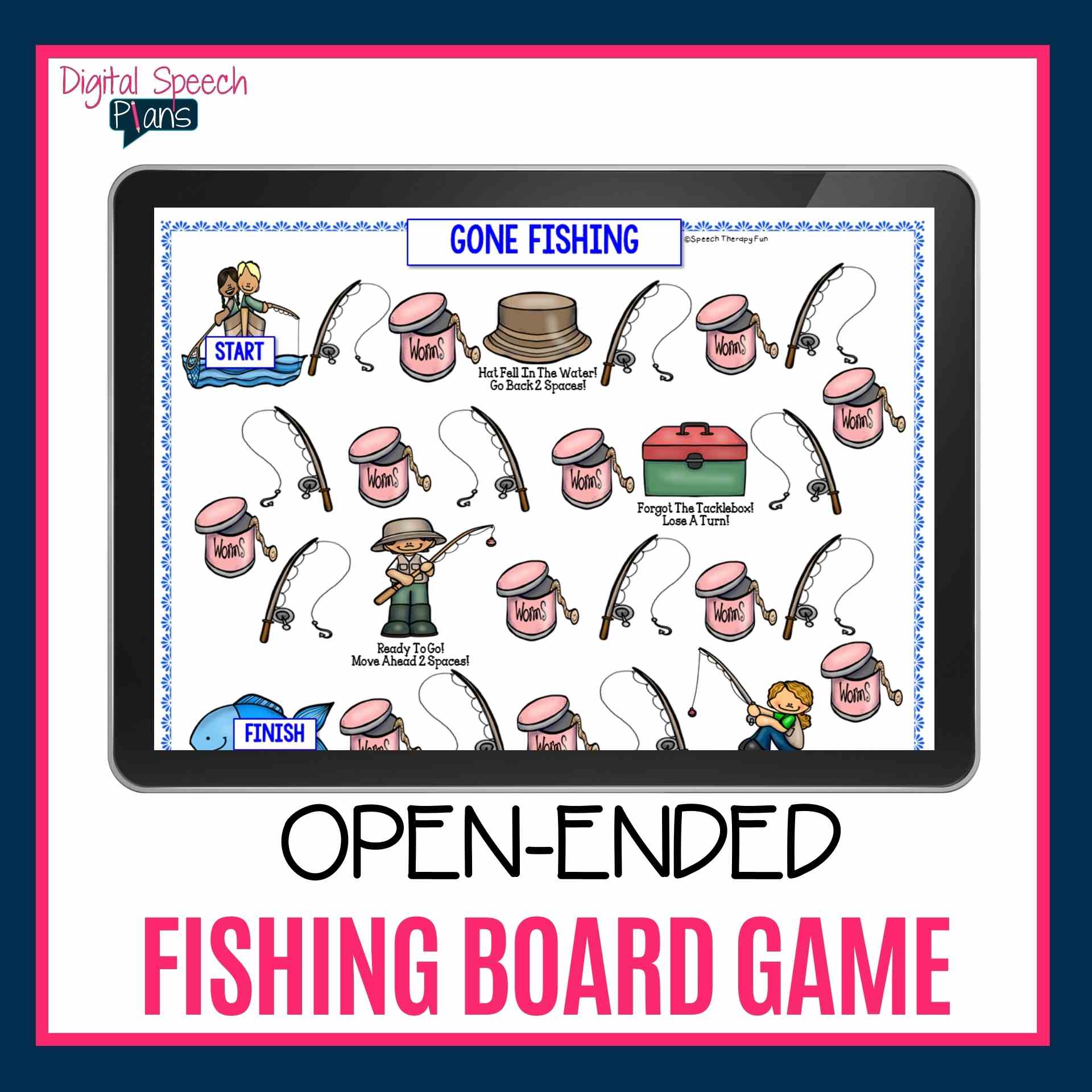Gone Fishing Board Game Digital Speech Plans