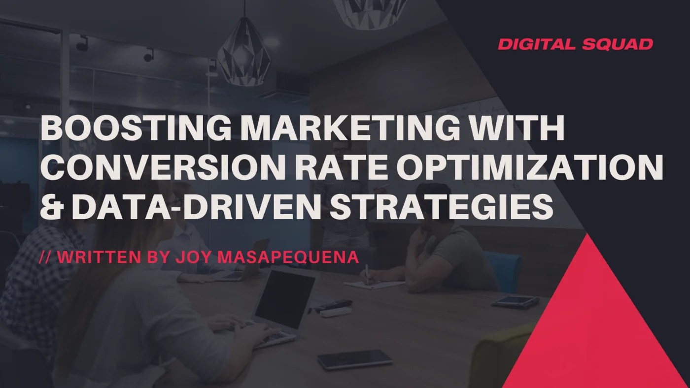 Conversion Rate Optimisation & DataDriven Strategy