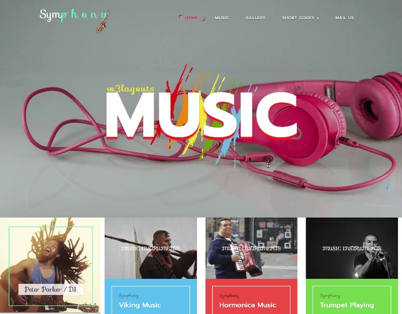 25 Best Free Music HTML site Templates 2024