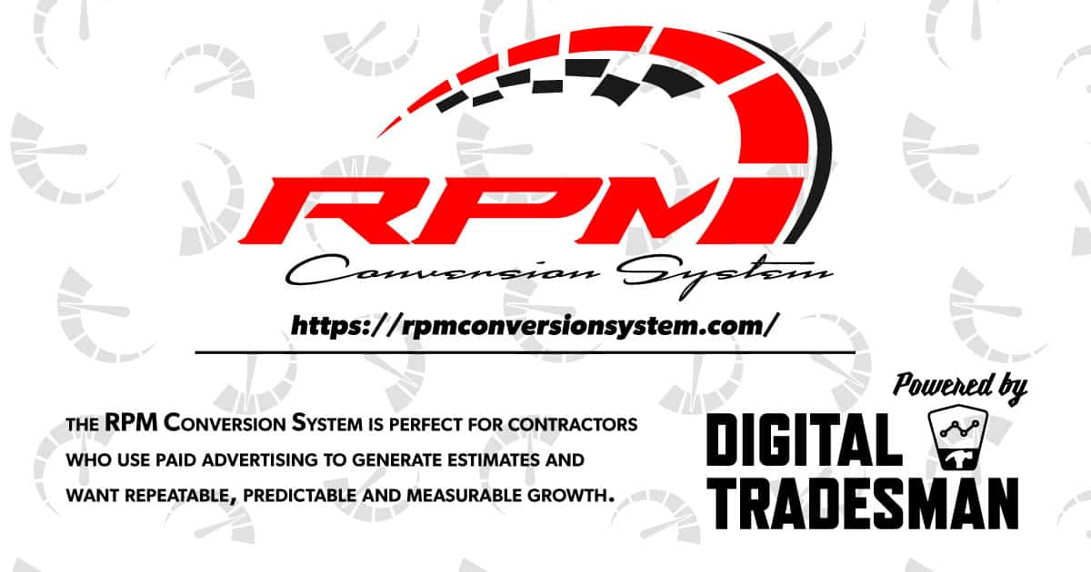 RPM Conversion System Digital Tradesman