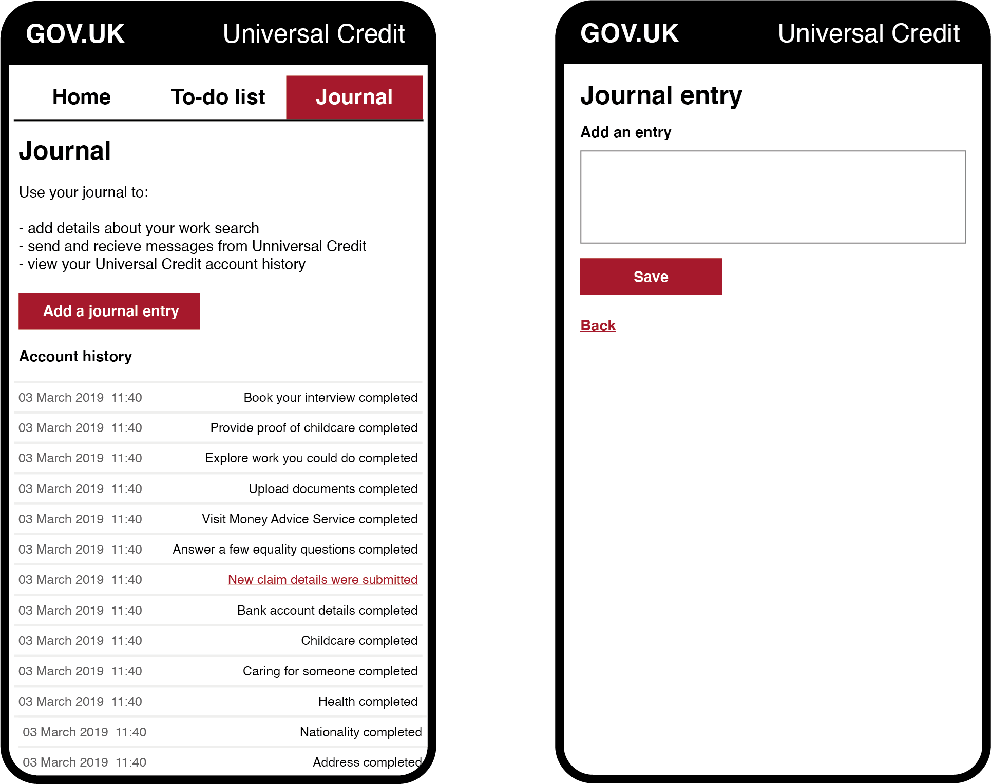 Universal Credit Digital Welfare The digital account