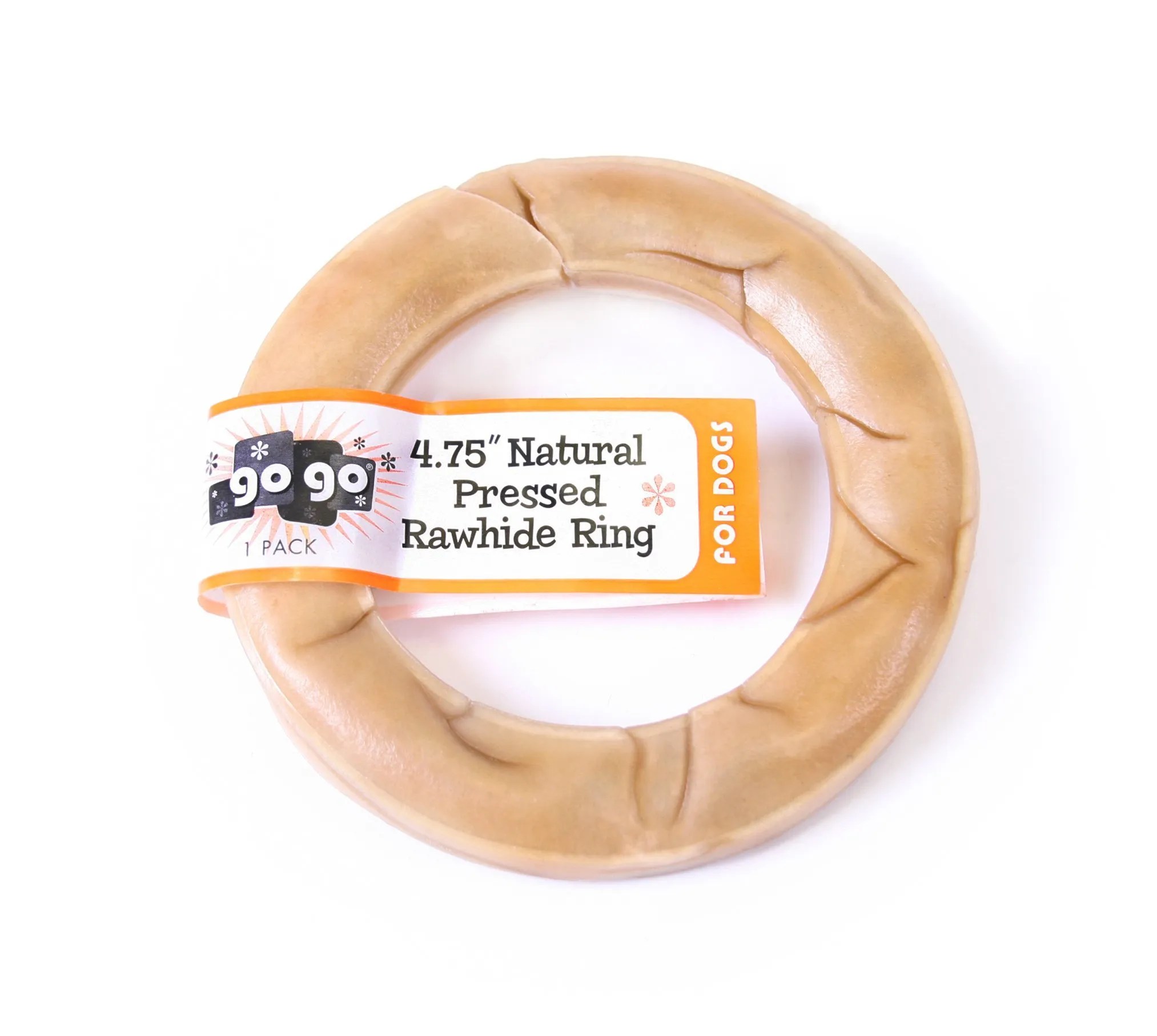 GoGo® Pressed Rawhide Rings Dig It Pet