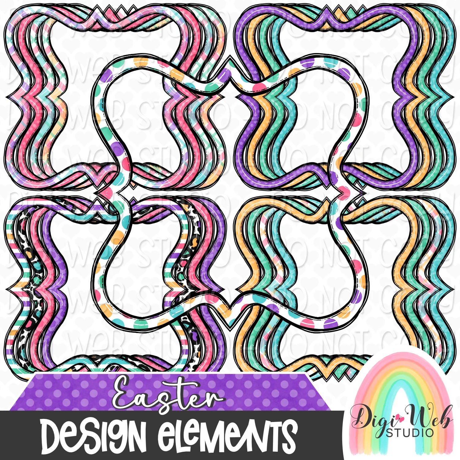 Design Elements Hand Drawn Clip Art Bundles Page 2 Digi  Studio