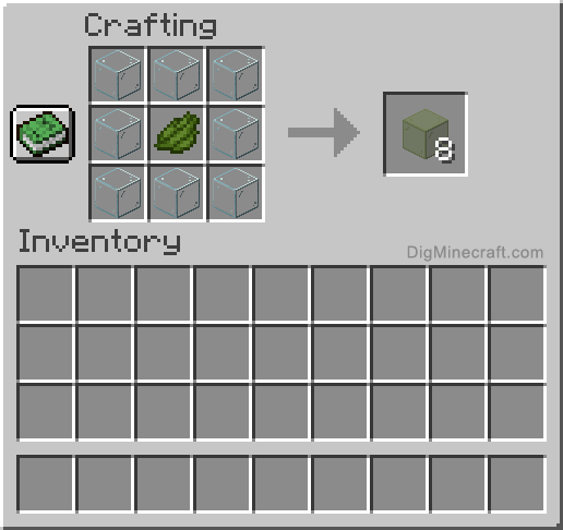 How to make Green Stained Glass in Minecraft