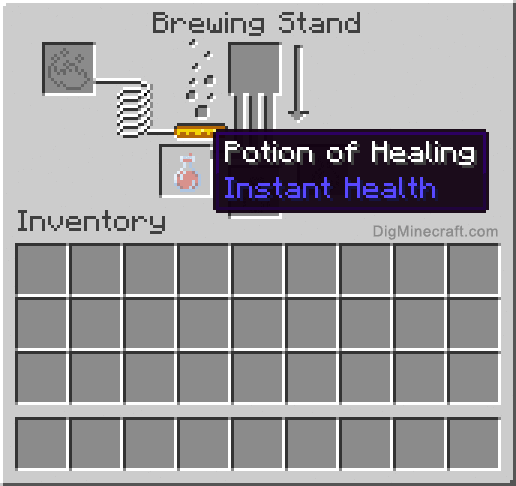 How to make a Potion of Healing (Instant Health) in Minecraft