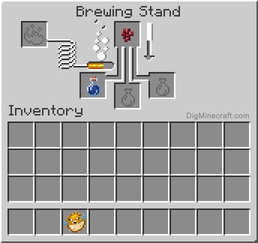 How to make a Potion of Water Breathing (300) in Minecraft