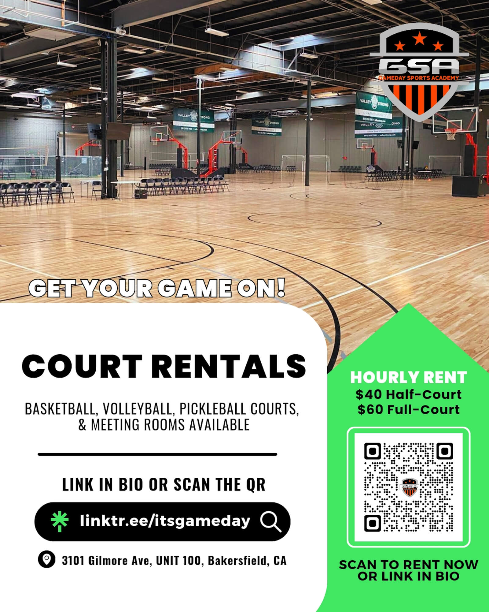Court Rentals Dignity Health Sports Complex Managed by Gameday