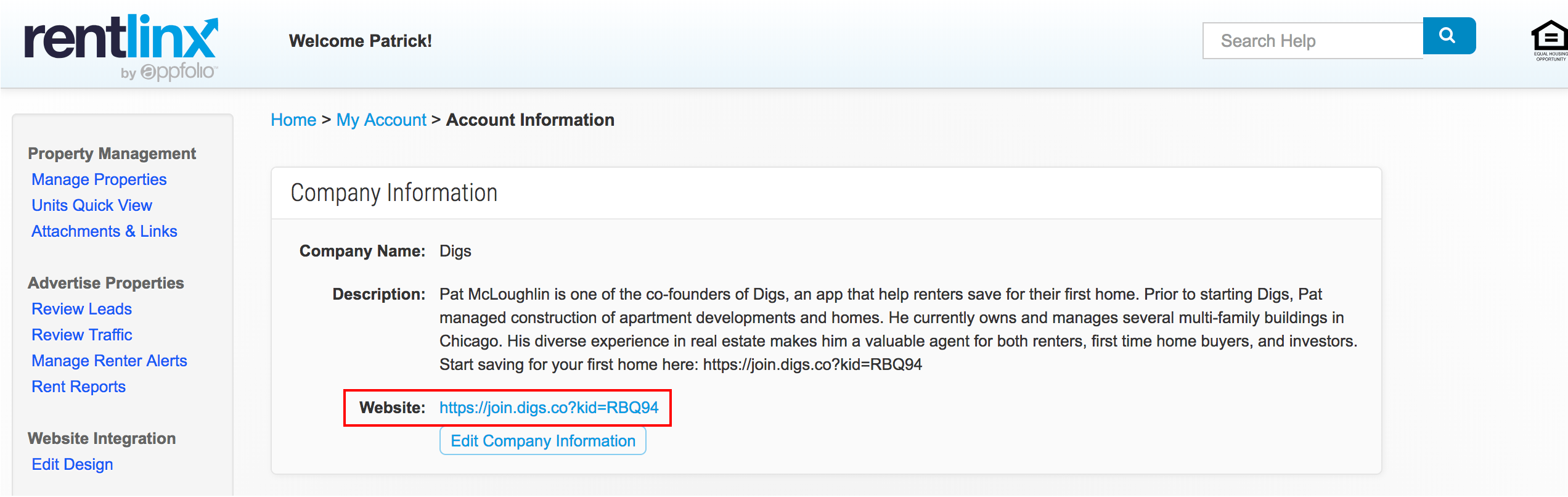 rentlinx Digs by OJO