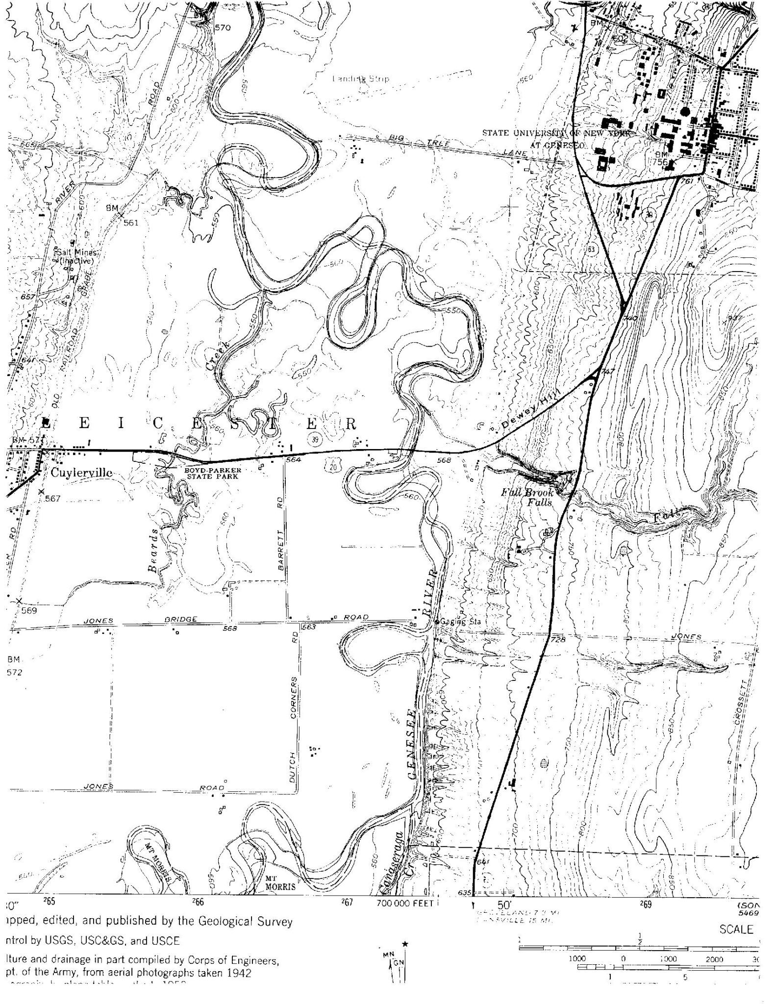 Fall Brook Falls Geneseo, Livingston Dig The Falls