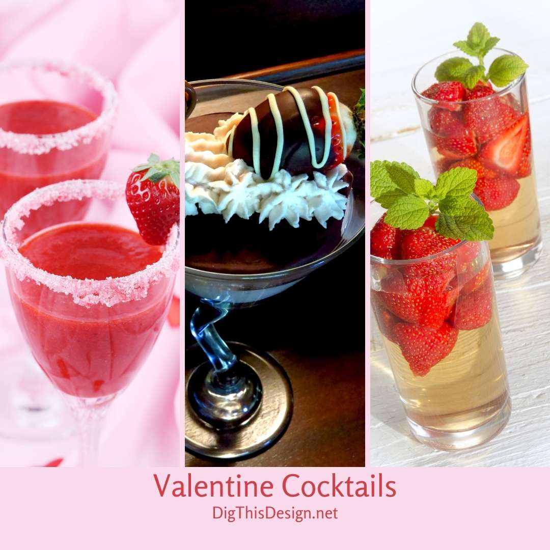 Valentine Cocktails - Dig This Design