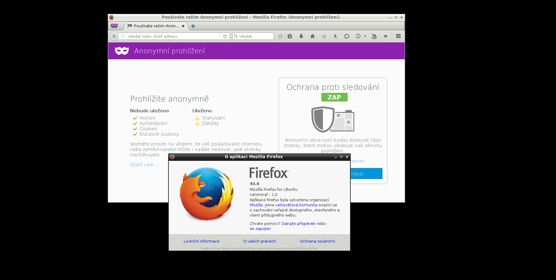 Firefox 43 pro 64bit Windows a s lepší ochranou proti sledování Diit.cz
